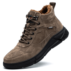 lovevop Men Warm Lined Anti-Smash Anti-Puncture Safety Work Ankle Boots