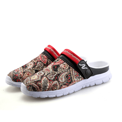 lovevop Men Slipper Shoes Breathable Flower Beach Outdoor Sandals