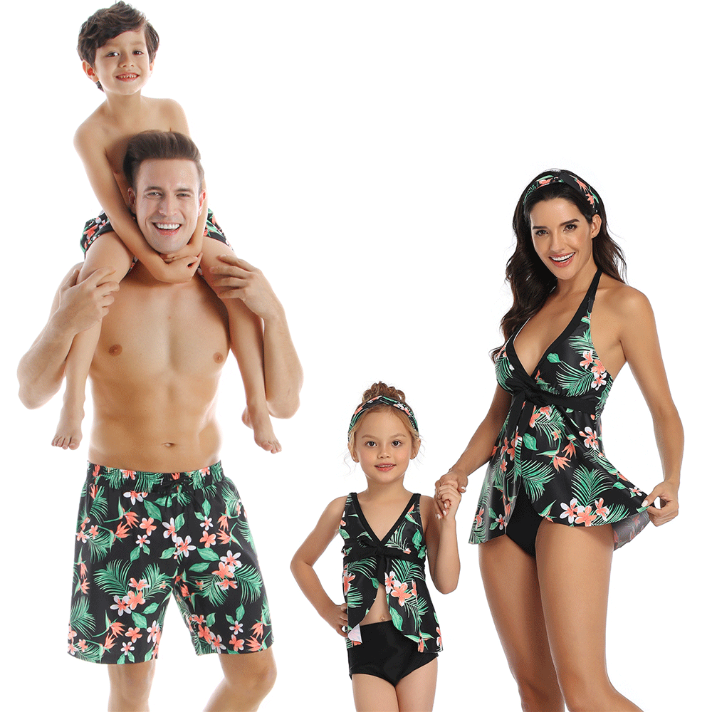 「🎁Father's Day Sale - 50% OFF」Family Matching One Piece Leaves Swimsuits