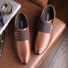 lovevop 46 Leather Business 45 Formal Pointed Shoes - Professional Elegance for Men