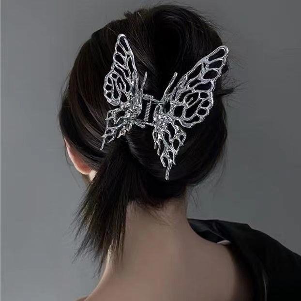 lovevop Original Liquid Butterfly Large Shark Hair Clip