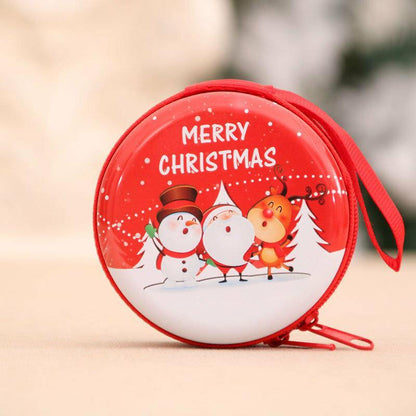 elvesmall Unisex Child Adult Christmas Pattern Coin Bag Christmas Gift