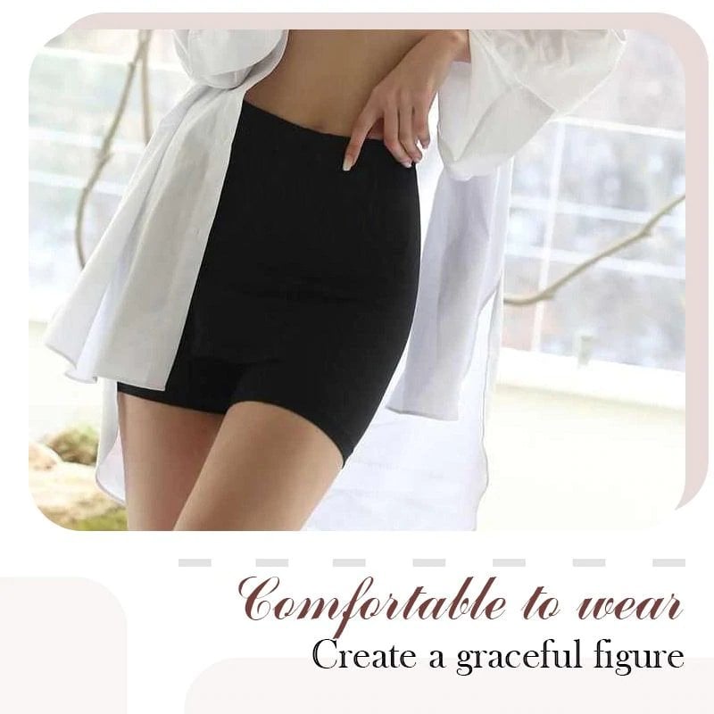 Double-layer Front Crotch Ice Silk Safety Shorts