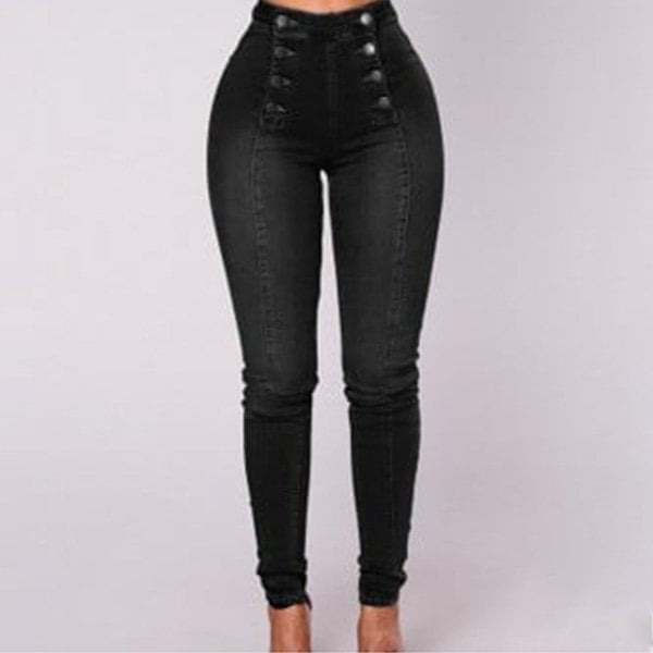 Double Breasted High Waist Skinny Jeans🔥Hot Sale🔥