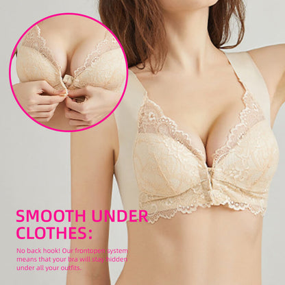 Front Closure 5D Shaping Push Up Bra – Seamless, Beauty Back, Comfy