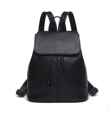 lovevop Backpack female Korean version of the new wave ladies casual wild first layer leather bag soft leather simple travel backpack female