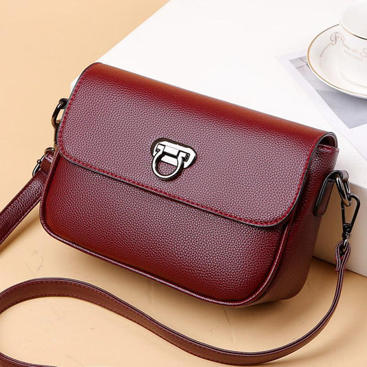 lovevop Fashion Leather Messenger Shoulder Small Square Bag