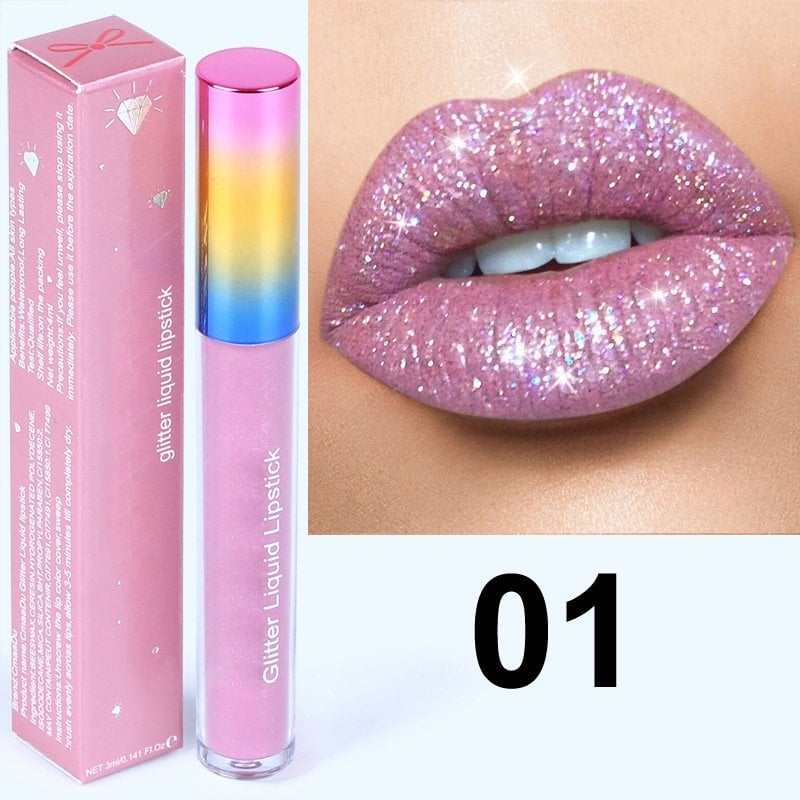 GLITTER WATERPROOF LONG LASTING LIP GLOSS