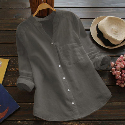 Linen Cotton Casual Loose Shirt-Buy 2 Free Shipping