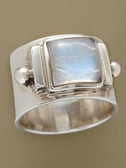 lovevop Natural Gem Moonstone Ring