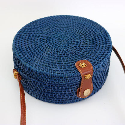 lovevop Rattan Trendy Women's Shoulder Oblique Versatile Handheld Vintage Bag