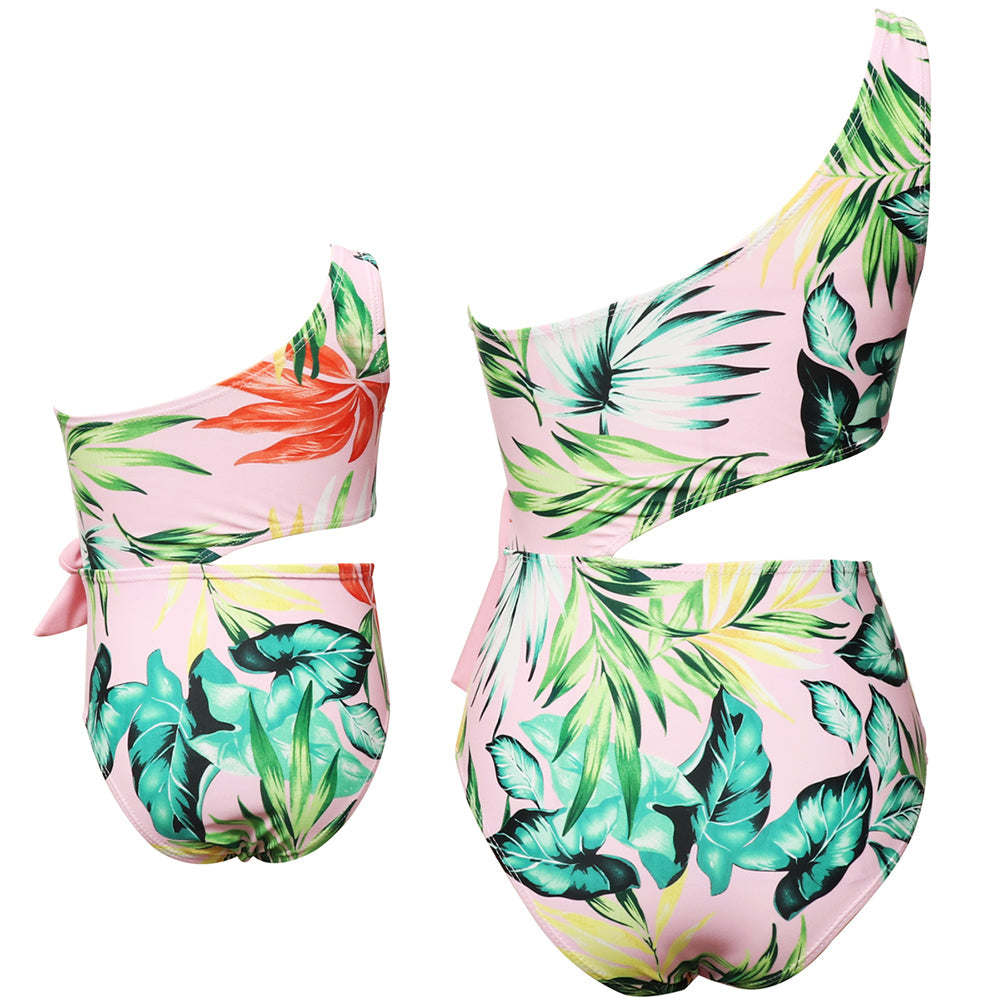 「🌼Summer Flash Sale - 50% Off」Bowknot One-Piece Backless Mommy and Me Swimsuit