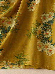 Lovevop Literary Minimalist Floral Print Dress