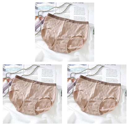 Women's seamless high elastic mid waist panties