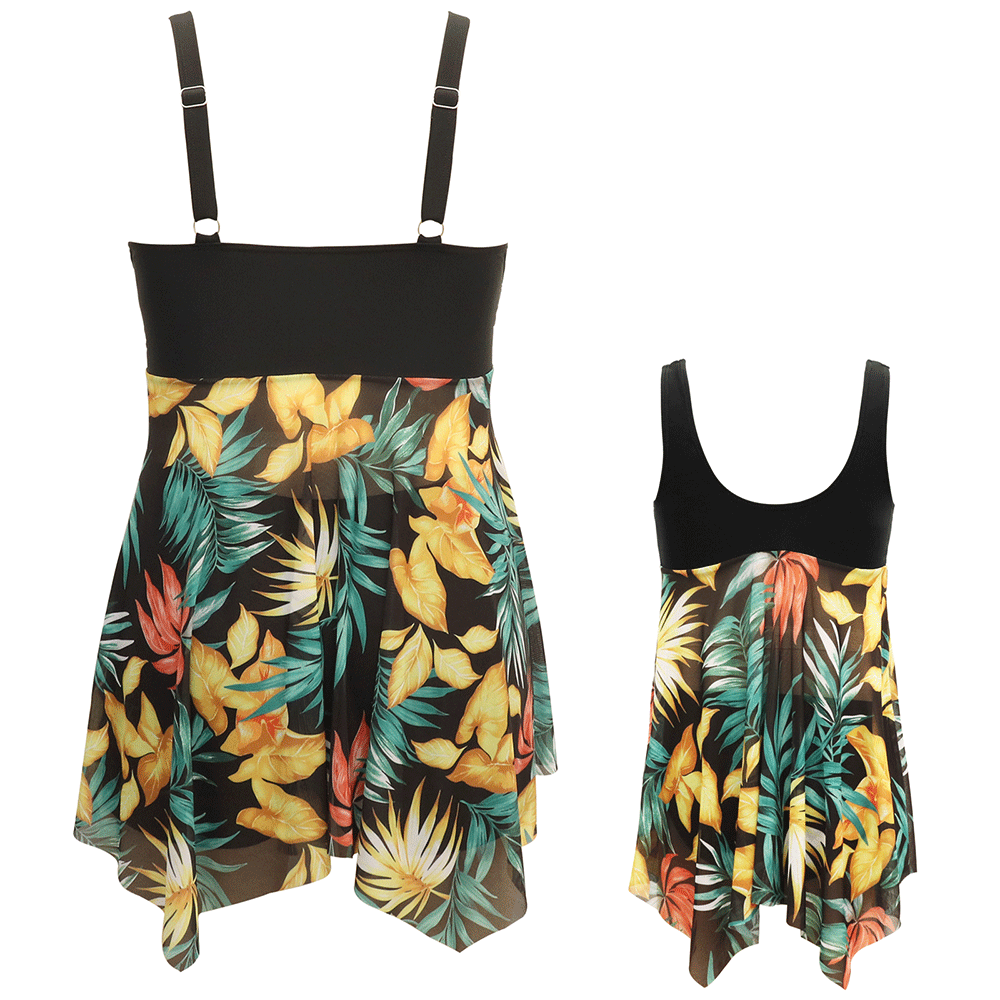 「🌼Summer Flash Sale - 50% Off」Ruffle Floral Print One Piece Mommy and Daughter Swimsuits