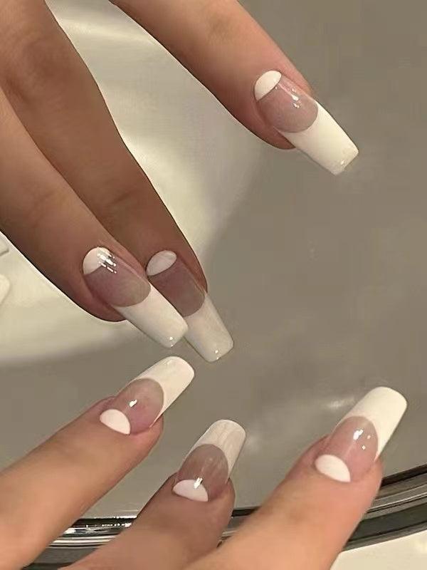 lovevop White Extension Nails