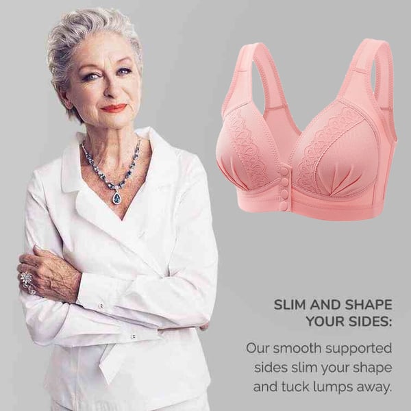 🔥BUY 1 GET 2 FREE(Please add 3 pcs to cart)-2023Front Button Breathable Skin-Friendly Cotton Bra