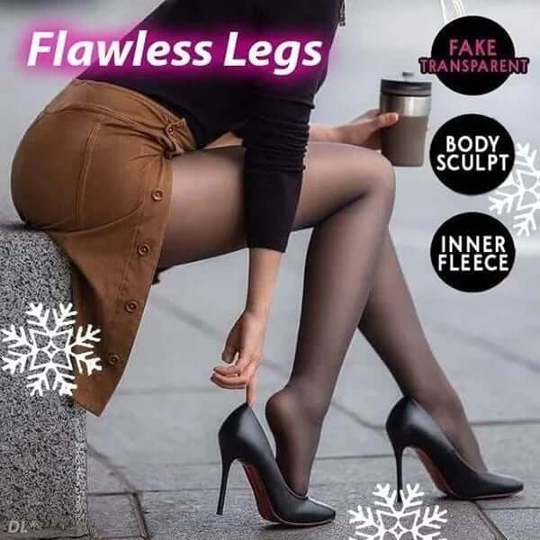 (🔥CHRISTMAS SALE)Flawless Legs Fake Translucent Warm Fleece Pantyhose