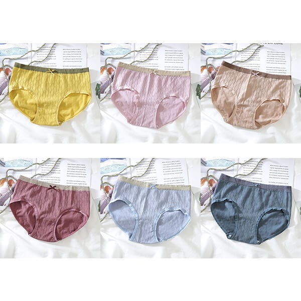 Women's seamless high elastic mid waist panties