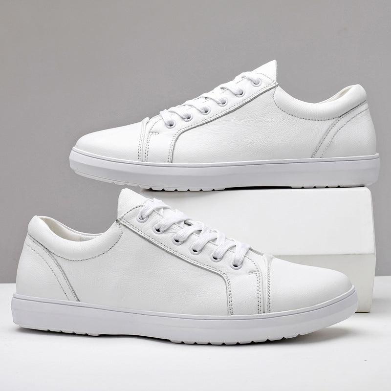 lovevop Daily Viscose Shoes Round Toe Solid Color Men's Low-top Casual White Spot Men's Shoes Sneakers