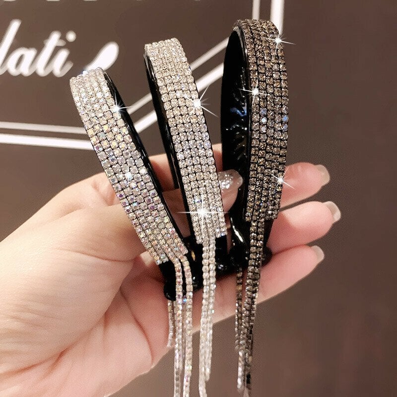 🔥HOT SALE🔥Rhinestone Hairpin Horsetail Clip Ball Head Curler Tassel Decor