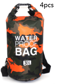 lovevop Outdoor Waterproof Bag Camouflage Polyester Double Shoulder Waterproof Bag Portable Beach Backpack