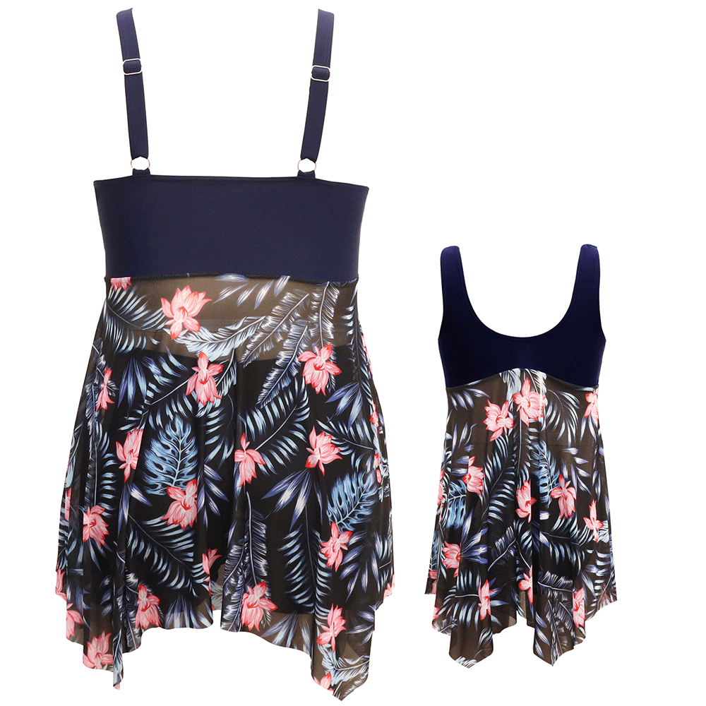 「🌼Summer Flash Sale - 50% Off」Ruffle Floral Print One Piece Mommy and Daughter Swimsuits