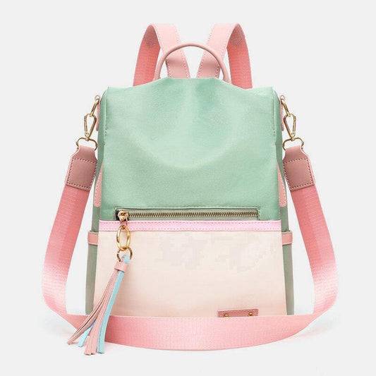 lovevop Women Three-purpose Bag Anti-theft Waterproof Backpack Shoulder Bag Handbag