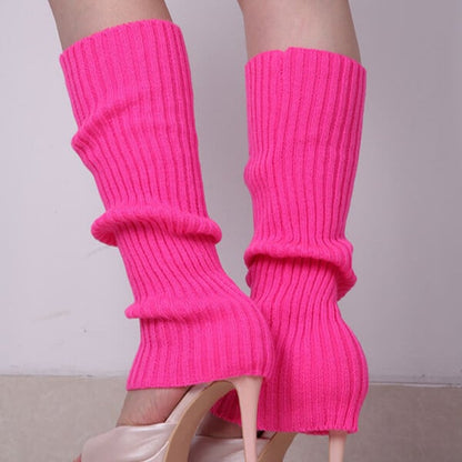 Long Socks Womens Leg Warmer Knitted Warm Foot Cover