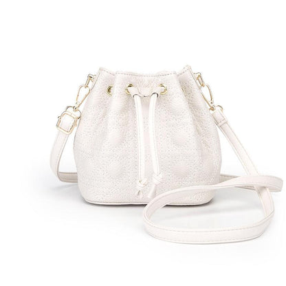 lovevop Cowhide Bucket Cloud Pearl Handbag