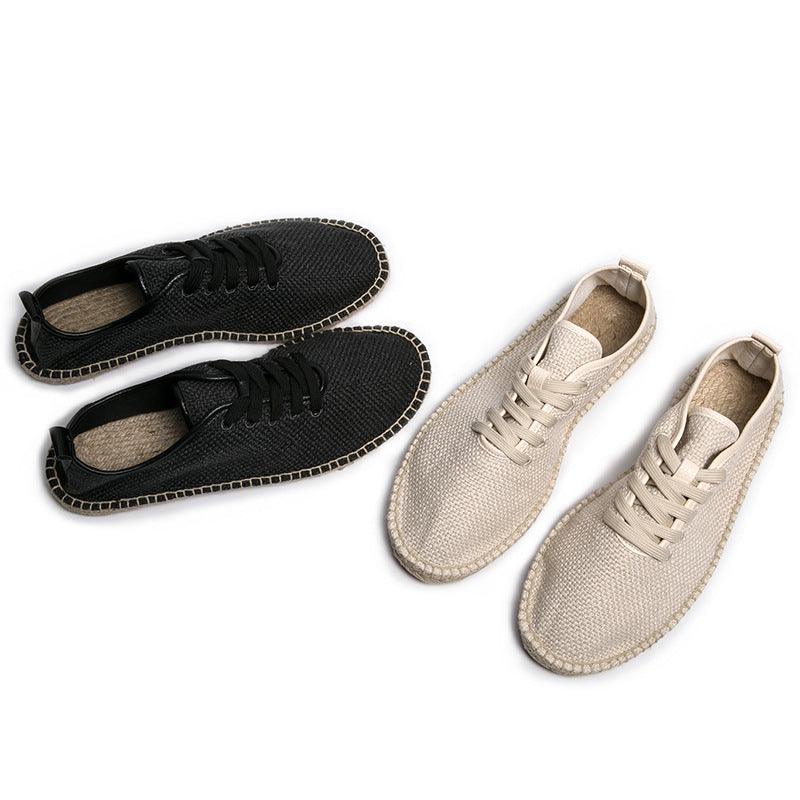 lovevop Summer Men's Casual Cotton Linen Retro Shoes