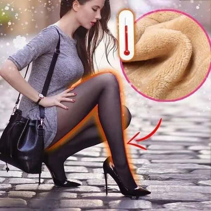 (🔥CHRISTMAS SALE)Flawless Legs Fake Translucent Warm Fleece Pantyhose