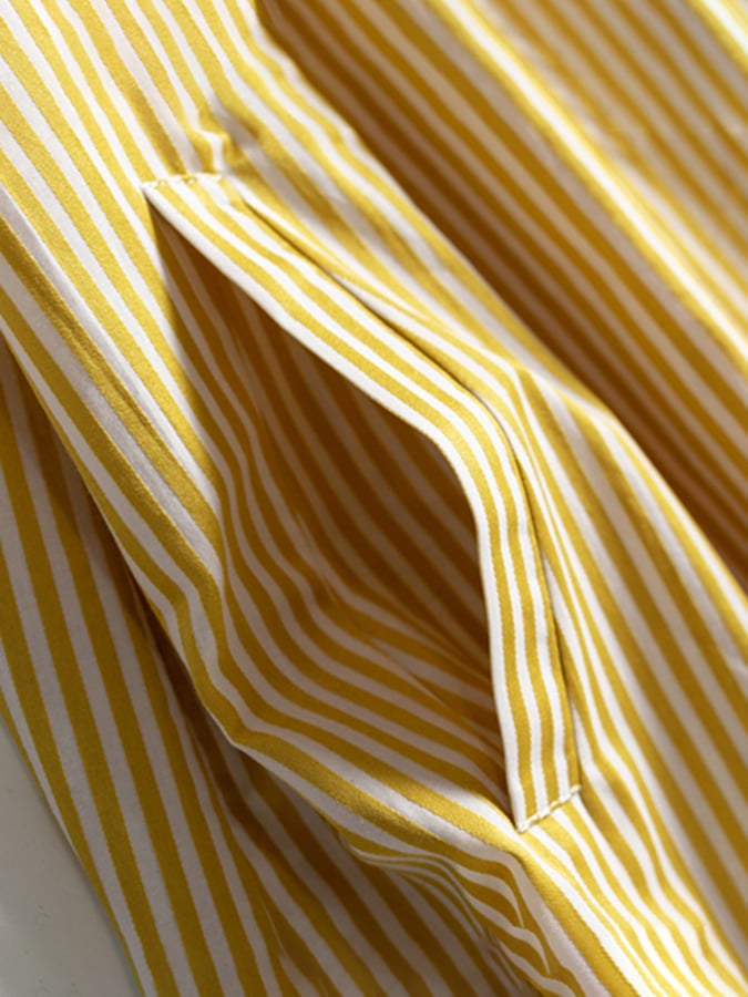 Lovevop Fashion Casual Striped Shirt Dress
