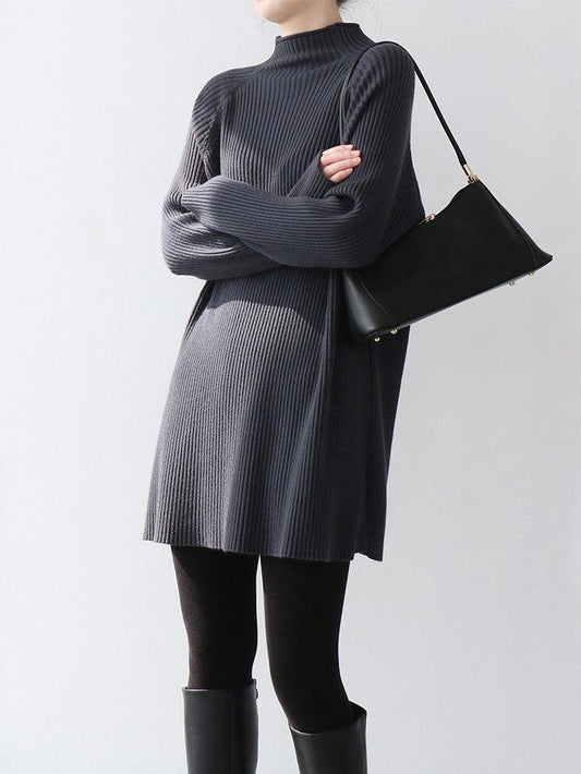 lovevop Loose Comfy Long Knitted Dress