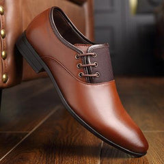 lovevop 46 Leather Business 45 Formal Pointed Shoes - Professional Elegance for Men