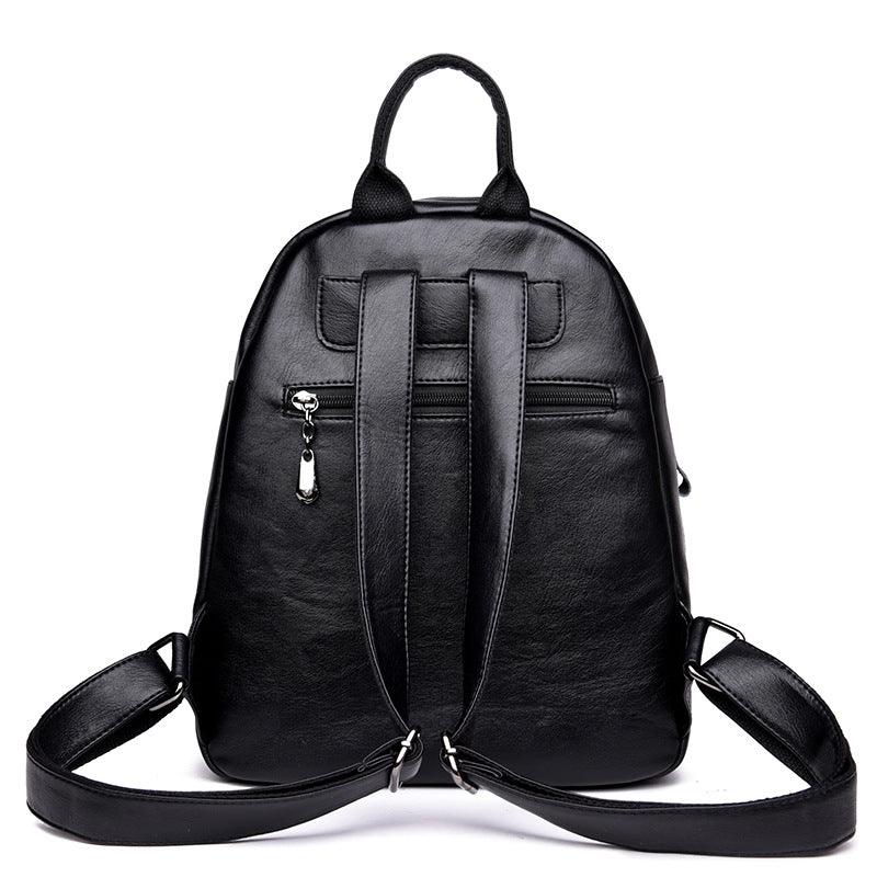 lovevop New handbag Korean lady PU backpack fashion tide all-match leisure travel backpack bag can be issued on behalf of the PU