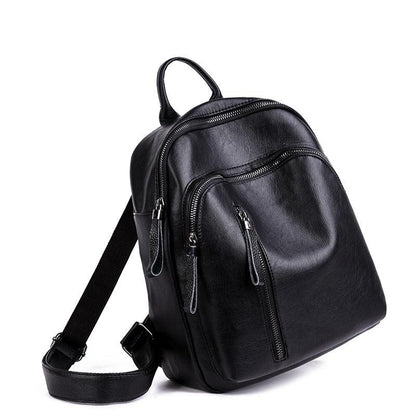 lovevop New handbag Korean lady PU backpack fashion tide all-match leisure travel backpack bag can be issued on behalf of the PU