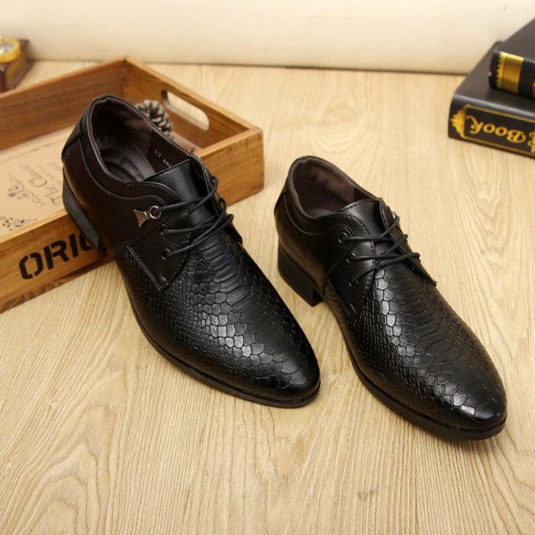 lovevop Men's Casual Fashion Pointed Toe Shoes British Style