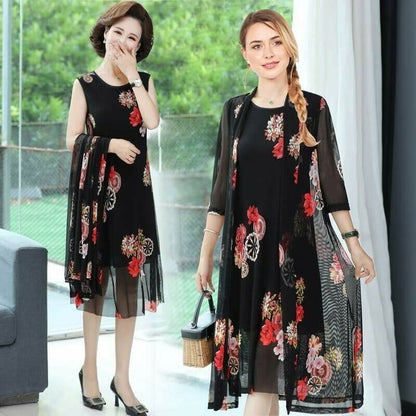 Womens Floral Print Dress