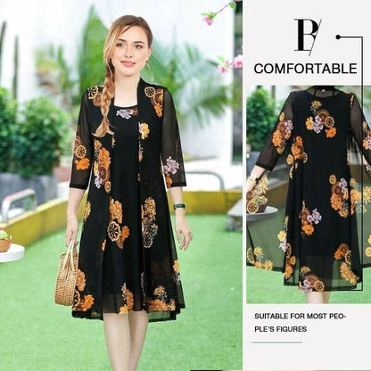 Womens Floral Print Dress