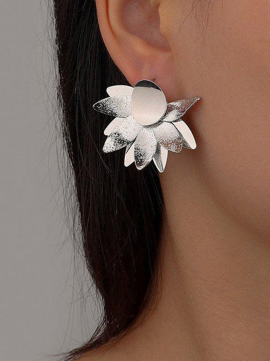 lovevop Original Chic Alloy Matte Flower Earrings