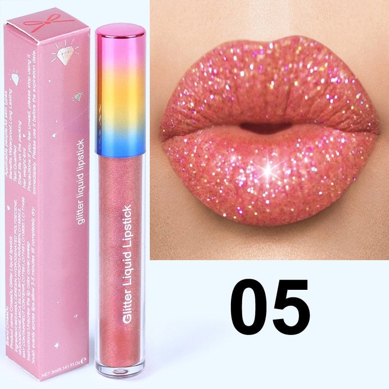 GLITTER WATERPROOF LONG LASTING LIP GLOSS