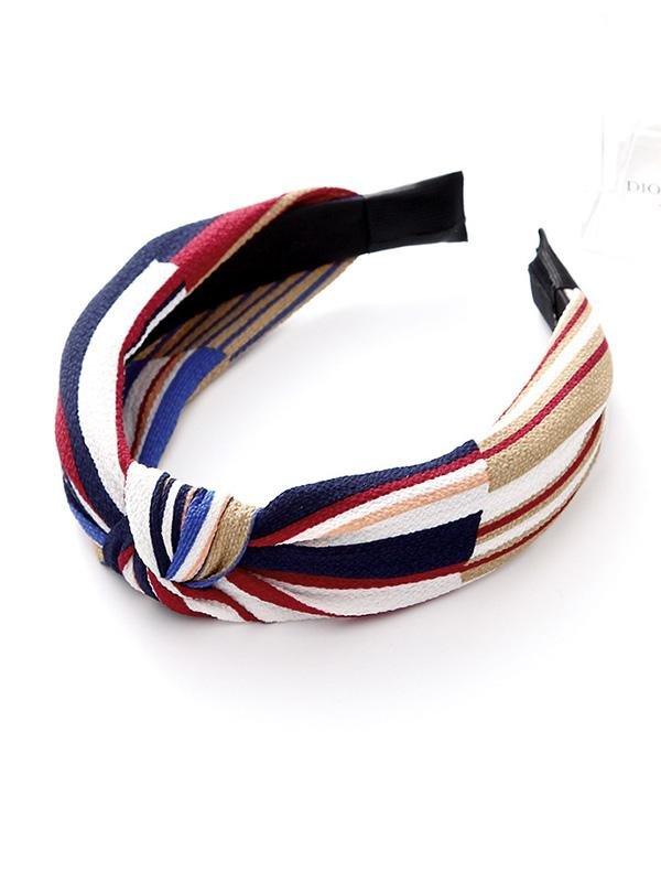 lovevop Solid Color Knot Headbands Hairband Hair Accessories Wide Side Hair Band