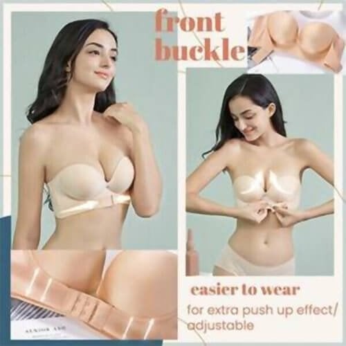 Invisible Strapless Extra Push Up Bra