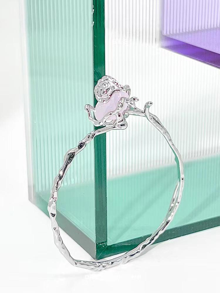 lovevop LOVE&ROSE Original Purple Rose Cuff Bracelet