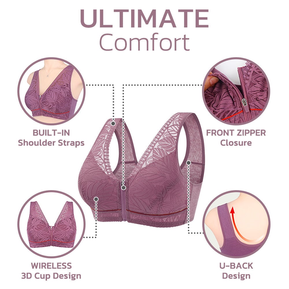 Front Zipper Bra