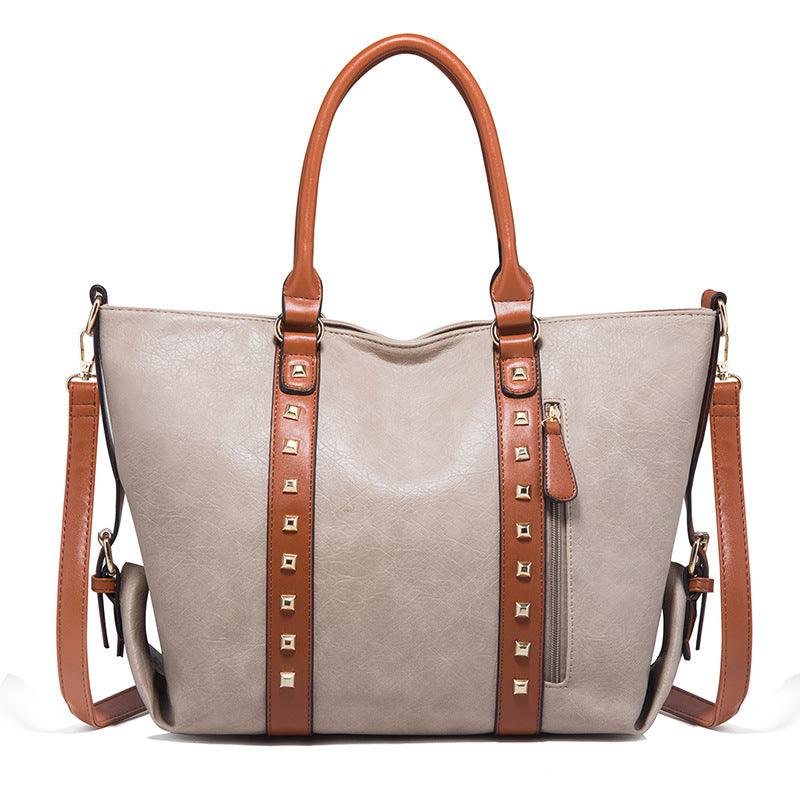 lovevop Large-capacity Leather Shoulder Bag For Ladies