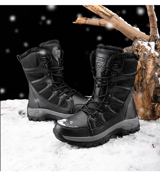 lovevop Winter Plus Velvet Army Boots for Mens