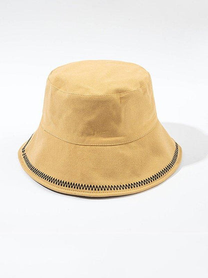 lovevop Chic Original Stitched Solid Color Casual Fisherman Hat