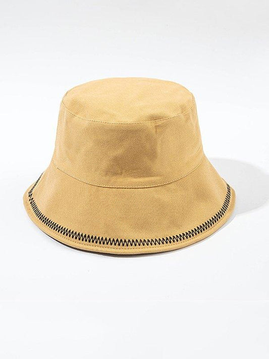 lovevop Chic Original Stitched Solid Color Casual Fisherman Hat